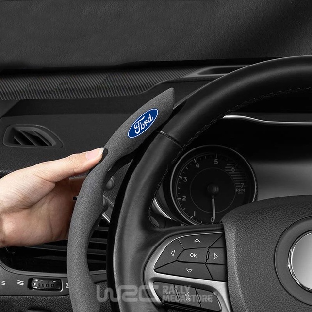 COUVRE VOLANT NOIR POUR VOITURE FORD